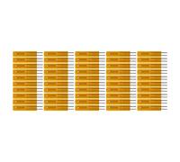 Fafeicy 50PCS Thin Film Thermistor, B3950 Insulated Thermal Resistor with 0.15mm Thickness, for Power Aerospace Communication Networks Automotive (MF55-502F-B3950-L25(5K 3950))