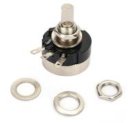 Fafeicy 5K Potentiomete Single Turn Rotary Type Potentiometer | rotary resistance adjustment, single circle, carbon film material, 2w for audio equipment, industrial controls