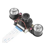 Fafeicy 5MP Camera Module with OV5647 Sensor, 2592x1944 Resolution, 2 IR Fill Lights, Fixed Lens, Compatible with B 3/2