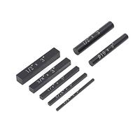 Fafeicy 5pcs Setup Blocks Gauge Aluminum Alloy Black Anodized Surface with Engraved Scale Labels for Woodworking Measurement, Height Setting Gauges (Black)