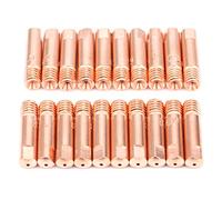Fafeicy 60Pcs MIG Welding Tip Copper Conductive Nozzle 15AK X 0.9, Red Copper Welding Accessories for MIG Torch, Lightweight Compact Design for Professional and