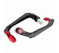 Fafeicy 7/8inch Motorcycle Handlebar Protector, CNC Aluminum Alloy Handlebar Guard, Universal Fit for Motorcycles and Mountain Bikes (Red)