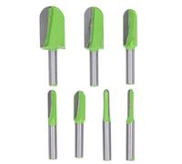 Fafeicy 7Pcs 8mm Shank Box Router Bits Round Nose Mill Cutter Cove Box Router Bit Set with Tungsten Steel Alloy Tip for Woodworking Wood Laminate MDF Plywood