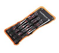 Fafeicy 7Pcs Screwdriver Set, Multifunctional Comfortable Hand Feeling, Magnetic Screwdriver Set for Carbon Steel Material, Slot and Cross Screwdrivers (7Pcs)