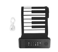 Fafeicy 88 Key Hand Roll Piano, Immersive Musical Experience, Roll Up Keyboard with 128 Tones, USB MIDI Output, BT Connectivity, Built in Speakers, Enjoy Playing Anytime, Anywhere,