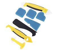 Fafeicy 8Pcs Plastic Spatula Silicone Sealant Remover, Hand Operated Tool Scraper Joint Silicone Grout Remover with Palette Putty, Professional, Efficient, Practical Application