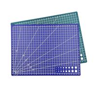Fafeicy A4 A3 A5 Cutting Mat Long Lasting Tough Resilient Single Sided Self Healing Craft Mat with Grid Lines Angles Measurements for Artists Crafters Hobbyists (A4)