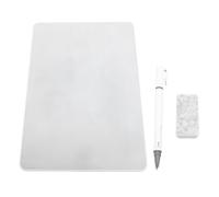 Fafeicy A4 Magnet Writing Board Local Erasable Whiteboard 0.8mm Pen Tip ABS Borderless for Drawing Note Taking Sketching Office Classroom