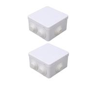 Fafeicy ABS Plastic IP55 Junction Box Electrical Project Enclosure Junction Box Watertight Sealed with Pre-Drilled Holes for Home Wiring Lamps Switches Sockets