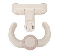 Fafeicy Adjustable Foldable Baby Shower Stand Wall Mounted Anti Slip Bath Support for Toddler Portable Shower Rack for Kids Home Bathroom 1 Piece (Khaki)