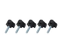Fafeicy Adjustable Knob Bolt Plastic Handle Screw M6 25mm Hand Twisted