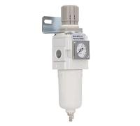 Fafeicy Air Filter Pressure Regulator G1/4 with Bracket | Compressor Pipe Fittings, 5μm Filtration Accuracy, 41-140℉ Operating Range, Adjustable Pressure Control, Automatic Drainage