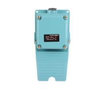 Fafeicy Aluminum Foot Pedal Switch, 3A 1NO 1NC Treadle Control, Nonslip Design for Instruments and Textile Equipment