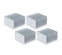 Fafeicy Aluminum Heatsink Kit, Anodized Finish, High Efficiency Cooling Fins 60x60x39mm for CPU Modules, Power Chips, and Electronics (Without adhesive)