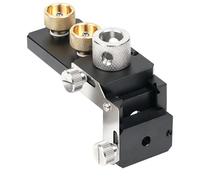 Fafeicy Aluminum Profiles Drill Guide Jig, Access Hole Drilling Tool with M6 M8 Step Drill Bits for Furniture 3D Printer Frames