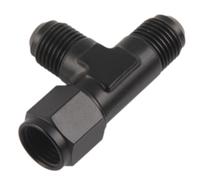 Fafeicy AN6 Flare Male Tee Fitting Aluminum Flare Tee Adapter with CNC Machined Threads for Hydraulic System Pipe Connections Black (JT08AN6)