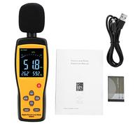 Fafeicy AS844+ Digital Decibel Meter Sound Level Meter Noise Meter with LCD Display Data Storage 15000 Sets USB Download for Traffic Home Library Noise Monitoring