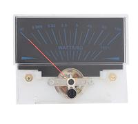 Fafeicy Audio VU Meter with Backlight, Warm White Pointer Dial | Sound Level Tester, DB Display for Amplifiers, Plug-and-Play Monitoring, Glow-in-Dark Readability, Studio Rack Mount