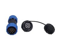 Fafeicy Aviation Plug Socket Connector Rear Nut Male Female Butt Terminal 380V SP20 Industrial Connector (7 Pin)