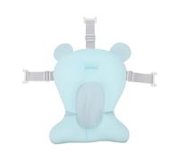 Fafeicy Baby Bath Cushion, Ergonomic Floating Support with Adjustable Straps, Cotton Polypropylene Blend Quick Drying Sponge Filling for Newborn Infant Tub (Green)