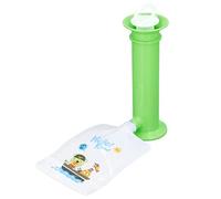Fafeicy Baby Food Pouch, ABS Reusable Pure Color Pouches, Toddler Fruit Squeeze Puree Filler, with Leakage Proof Double Zipper(Green)
