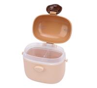 Fafeicy Baby Formula Dispenser Large Stamped Bearing Glass Capacity for External Ends for Travel PP Material (Brown)
