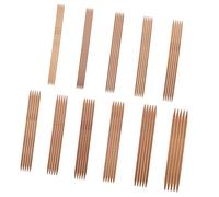 Fafeicy Bamboo Double Pointed Knitting Needles Set of 11 Sizes with Ergonomic Carbonized Bamboo for DIY Lovers Beginners Professionals
