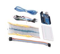 Fafeicy Basic Starter Kit, PCB Metal Electronic Components, Learn Programming for R3 Development Board with Free Tutorials