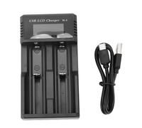 Fafeicy Battery Charger for Ni MH Ni Cd Batteries 3.7V Lithium Battery Charger LCD Display USB Type C Smart Charger with Overcharge Short Circuit Protection for AA AAA C SC F6 IMR INR