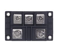 Fafeicy Bridge Rectifier Module, 300A 1600V 3 Phase Full Wave Power Rectifier with Fast Heat Dissipation 5 Terminals Welding Structure, for PWM Inverter Battery Charging