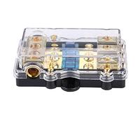 Fafeicy Car Audio Circuit Blade Holder, 24V 60A 1 in 3 Ways Outlet