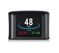 Fafeicy Car GPS Display, 2.2 Inch Smart Dashboard Speedometer with Overspeed and Voltage Alerts, Universal Vehicle HUD for Driving Data Distance Time (T600 Monitor Stand)