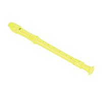 Fafeicy Children Clarinet Flute, Neon Music Recorder, 8 Hole Plastic Flute Clarinet with Cleaning Rod and Instruction for Children Kids Beginner (Yellow)