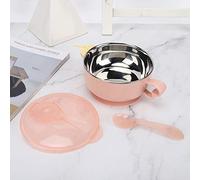 Fafeicy Children's Bowl - - Stainless Steel & PP - Contemporary - Round - 400ml - Soup - Dishwasher & Microwave Safe - 8cm