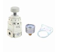 Fafeicy Compressed Air Regulator with, Pneumatic Pressure Reducing Valve for Air Treatment, 1.0MPa Max Pressure, 0.005~0.2MPa Adjustable Range, Ideal for Industrial and Workshop Use