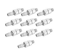 Fafeicy Connector Coupler, Air Compressor Connector Self-Locking C-Type Barb Male Female with Stainless Steel, for PU Hose