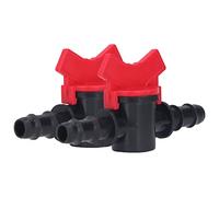 Fafeicy Control Valve, ABS Water Valve Straight Union 2 Pack, Liquid Stop Control, Compact Switch Fitting for Water Line Regulation in Home Plumbing Use (#2)