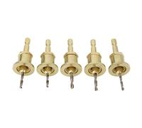 Fafeicy Countersink Drill Bit Set, 5 Sizes Tungsten Steel Adjustable Hex Shank Drill Bits with 2.8-4mm Tapered Countersink for Wood MDF Pine Drilling