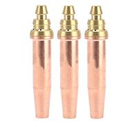Fafeicy Cutting Tip 3Pcs Set with 0.9mm 1.2mm 1.5mm Apertures, Copper Brass Nozzle for Efficient Steel Cutting of Ordinary and Special Shapes, High Temperature Resistant Torch Tips
