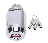 Fafeicy Cylinder Lock High Security Self Locking Roll Up Door Cylinder Lock with 3 Tubular Keys for Storage Unit Tenants