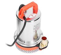 Fafeicy DC 24V Submersible Pump, 500W Stainless Steel Deep Well Water | All Copper Wire Motor, h Max , Rust-proof Body, Solar Panel Compatible, 1in Outlet Diameter