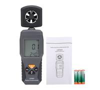 Fafeicy Digital Anemometer Handheld Wind Speed Meter with Temperature Measurement for HVAC Drone Flying Sailing Outdoor Sports