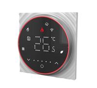 Fafeicy Digital Home Thermostat, Smart Boiler Thermostat with Programmable 5+1+1 Mode, Touch Screen Backlit LED Display for Precise Temperature Control 5-99°F (Black)
