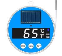 Fafeicy Digital Pool Thermometer Floating Solar Powered Temperature Gauge with LED Color Light for Swimming Pool Hot Spring or Bathtub