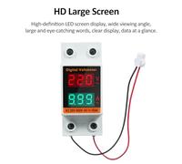 Fafeicy Digital Single Phase Energy Meter, PC Material, High-Resolution Display, AC20-500V and 0-99.9A Sensing, Ideal for Homes and Industries