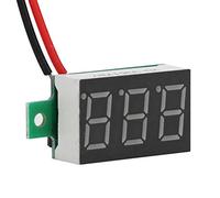 Fafeicy Digital Voltmeter, 0.36 Inch LED Panel, Two-Wire DC Voltage Meter 2.4-30V for Projects and Electrical Testing