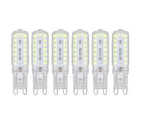 Fafeicy Dimmable G9 LED Bulbs 6 Pack 7W 360 Degree Illumination Replacement for Wall Desk Cabinet Lamps