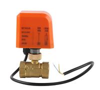 Fafeicy DN20 Electric Ball Valve, 2 Way Motorized Brass Valve, DC12V/24V, 6-20W Synchronous Motor, 1.6Mpa, G Thread for Hot and Cold Water