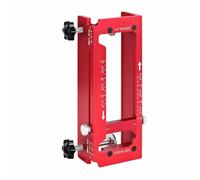 Fafeicy Door Hinge Jig, Aluminum Alloy Door Hinge Template Kit, 1/4in 5/8in Radius and Square Corner, Built in Depth Gauge for Precise Mortising