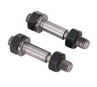 Fafeicy Double Ended Screw/Fastener, High Speed Steel Mini Lathe Gear Double Head Screw/Fastener for MX-S716G MX-210 with Easy Installation and Rugged Design